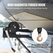 Load image into Gallery viewer, SucceBuy Hand Winch Boat Trailer Winch Heavy Duty Rope Crank Polyester Strap &amp; Two-Way Ratchet Manual Operated Hand Crank Winch
