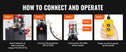 Load image into Gallery viewer, Amocart Hydraulic Pump 4-20 Quart Dump Trailer Pump Single Acting Dump Trailer Pump DC 12V Hydraulic Power Unit for Car Lifting
