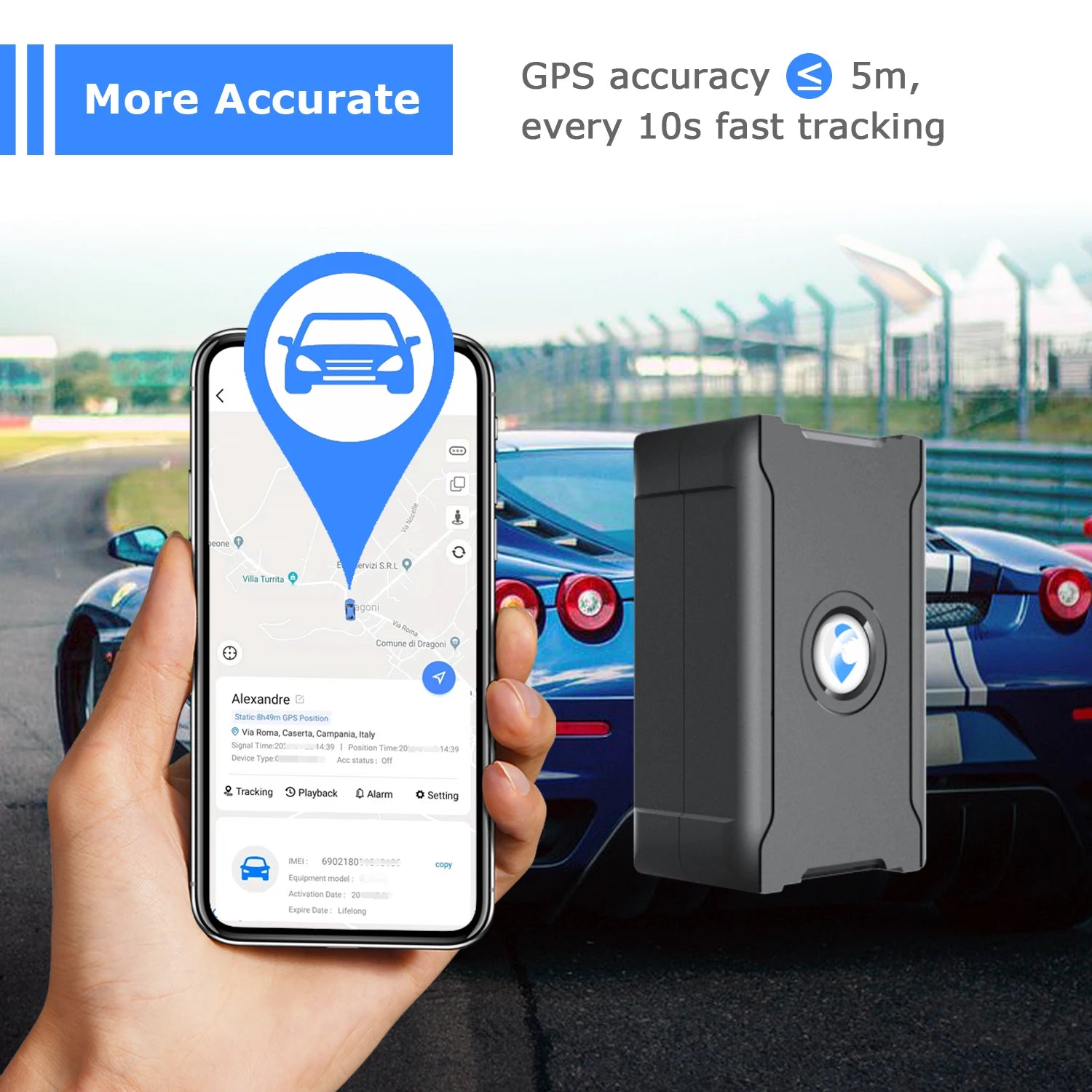 5m Accuracy GPS Vehicle Tracker Remote Anti-Theft for Car Truck Motorcycle Cattle with Affordable Subscription Plan