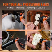 Load image into Gallery viewer, SucceBuy Rotary Tool Accessories Kit Diameter Shank Power Rotary Tool Accessories for Carving Sanding Cutting Cleaning Grinding - AMOCART
