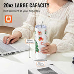 Amocart 8/12/14/16/24/50PC Straight Sublimation Tumblers Blank Tumbler Bulk Stainless Steel Double Tumbler Cups Heat Transfer