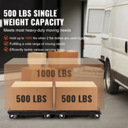 Load image into Gallery viewer, SucceBuy  2 Pack Furniture Mover Pallet Trolley 500 lbs Each Count with 4 Wheels Small Flat Dolly Cart for Industrial Machinery - AMOCART
