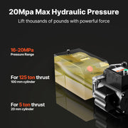 Bild in Galerie-Viewer laden, Amocart Hydraulic Pump Power Unit 10 Qt/15 Qt Single Acting Hydraulic Unit 6.3 L/min Oil Flow for Dump Truck Auto Repair Garage

