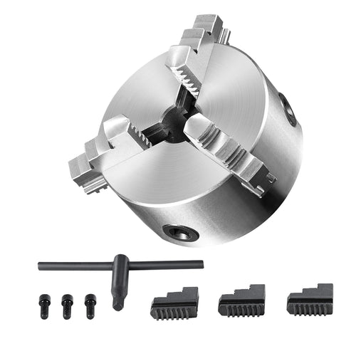 Amocart 3-Jaw Lathe Chuck 160mm / 200mm / 250mm Self-Centering Lathe Chuck Multiple Clamping Range for Lathe Printer Machining