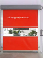 Food Factory Automatic Rapid Roller Shutter Door Industrial Pvc Fast Gate High Speed PVC Fast Rolling Door Zipper Type door
