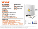 Amocart PV Combiner Box 4 String / 6 String Solar Combiner Box 10A / 15A Rated Current Fuse for On/Off Grid Solar Panel System