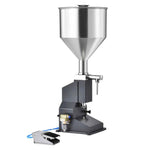 for Milk Water Beer Gloss Dispensing Equipment Amocart 5-50ml A02 Pneumatic Liquid Filling Machine w/ Pedal Paste Bottle Filler