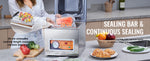 Amocart DZ-260S Chamber Vacuum Sealer 260W Vacuum Packing Machine with 10.2" Sealing Length for Wet Foods Meats Home Kitchen