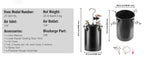 Amocart Spray Paint Pressure Pot 15L Pressure Pot Tank 60psi Adjustale Pressure Steel Pressure Pot Paint Tank Spray Gun Hose