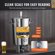 Load image into Gallery viewer, SucceBuy 8 16 GALLON Beer Brew Fermentor Brew Bucket Fermentor for Brewing Home Brewing Supplies with Base Kettle Stock Pot - AMOCART
