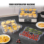 Amocart 5 Tray Food Dehydrator Machine 300W Stainless Steel Electric Food Dryer w/ Digital Adjustable Timer & Temperature