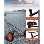 Amocart 420lbs Boat Trailer Dolly Carbon Steel Kayak Mover with 15.7in Pneumatic Tires & Bracket for Moving Fishing Motorboat