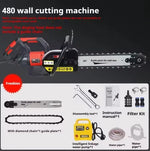 Electric Concrete Wall Cutter 5000W High Power Chainsaw Cutting Machine, Chainsaw Multi-Function Slotting Tool for Building