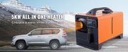Charger l'image dans la visionneuse de galerie, Chauffage diesel à air SucceBuy 5/8KW 12V tout-en-un avec télécommande, chauffage de stationnement diesel pour voiture, camion, camping-car, bateau, fourgonnette
