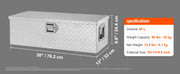 Bild in Galerie-Viewer laden, Amocart Heavy Duty Aluminum Truck Bed Tool Box, Diamond Plate Tool Box with Side Handle and Lock Keys for Pickup, Truck Bed, RV
