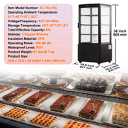 Load image into Gallery viewer, Amocart Refrigerated Display Case Countertop Pastry Display Case LED Lighting TURBO Cooling Frost Free Air Cooling
