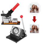50mm Square Photo Magnet Maker Machine with 100 Sets Materials DIY Fridge Maker Magnet Press Kit for Crafting Home Use Business