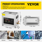 Bild in Galerie-Viewer laden, 【Premium】Amocart 2L 3L 6L 10L 15L Upgraded Ultrasonic Cleaner Lave-Dishes Port le Washing  hine Diswasher   Home Appliances
