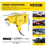 Load image into Gallery viewer, Amocart Stud Welder Tool Kit 800VA Spot Welder Dent Puller Sets 1600A Handheld Car Body Repair Machine for Auto Body Repairing
