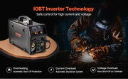 Bild in Galerie-Viewer laden, SucceBuy 5-in-1 MIG Welder 200Amp Pluse Mig Welding Machine Gas MIG/Flux Core MIG/Stick/Lift TIG/AU TIG with LCD Screen Display
