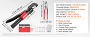 Load image into Gallery viewer, SucceBuy AWG12-2/0 Crimping Tool Copper And Aluminum Terminal Battery Lug Hydraulic Crimper,with a Cutting Pliers, Gloves
