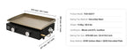 Amocart 18/24inch Propane Gas Tabletop Griddle with Hot-rolled Plate Carbon Steel  Portable Table Top Griddle Grill for Camping
