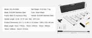 Bild in Galerie-Viewer laden, SucceBuy Drywall Skimming Blade Set 10/16/24/32/40 inch Skimming Blades + 34-81.6 in Extension Handle Pole Stainless Steel Knife
