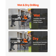 Load image into Gallery viewer, SucceBuy Diamond Core Drilling Machine Stand-Mount Dry and Wet Concrete Core Drill Rig with Bits UNC1 1/4-7 Thread for Concrete
