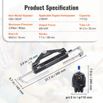 Amocart 150HP Hydraulic Outboard Steering Kit Boat Marine System, 20Ft Hose & Built-in Two-Way Lock Cylinder, Boat Accessories