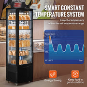 Charger l'image dans la visionneuse de galerie, Amocart 3.5/4.2/5/9.8 cft Refrigerated Display Case Large Commercial Pastry Display Refrigerator with LED Lighting for Bakery
