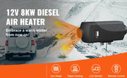 Charger l'image dans la visionneuse de galerie, Chauffage diesel 8KW SucceBuy avec silencieux, télécommande 12V et interrupteur LCD pour voiture, camion, bateau
