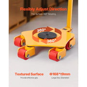 Load image into Gallery viewer, SucceBuy 8800 lbs Machinery Moving Skat Dolly with 360° Cap &amp; PU Swivel Rollers Industrial Machine Mover for Warehouse Workshop - AMOCART
