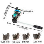 Amocart Brake Line Flaring Tool 45° Double Flares for 3/16" 1/4" 5/16" 3/8" Tube Size Suitable for Soft Metal of Copper Lines
