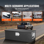 Bild in Galerie-Viewer laden, Amocart Heavy Duty Aluminum Truck Bed Tool Box, Diamond Plate Tool Box with Side Handle and Lock Keys for Pickup, Truck Bed, RV
