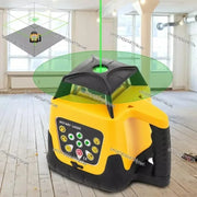 Load image into Gallery viewer, Green Beam Rotary Laser Leveler 500M Range Measuring Laser Level with Remote Control Water Proof Dust
