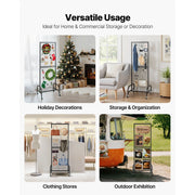 Bild in Galerie-Viewer laden, SucceBuy Grid Wall Panel Wire Grid Panels Display Rack Movable Art Display Shelf with Wheel Carbon Steel Gridwall for Craft Show

