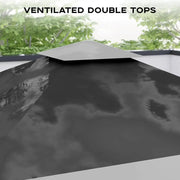 Load image into Gallery viewer, 13' x 13' Pop-up Gazebo Tent, Outdoor Patio Gazebo Instant Canopy Tent with Double Roof for Backyard,Patio
