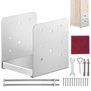 Load image into Gallery viewer, Amocart Post Base Stainless Steel Adjustable Post Anchor Bracket  Base Pavilion Deck Porch Handrail Support Decorative Plate

