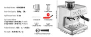 Load image into Gallery viewer, Amocart Espresso Machine with Grinder 15 Bar Semi-Automatic Espresso Coffee Maker with Milk Frother Steam Wand
