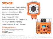 Load image into Gallery viewer, SucceBuy 500VA-3000VA Auto Variable Voltage Transformer 4 Extra Fuse 110V Input 0-130V Output AC Voltage Regulator Power Supply
