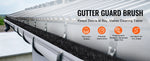 Amocart Gutter Brush 30 Ft Total Length 4.33 in Diameter Gutter Cleaning Tools Ground-Level Gutter Brush Leaf Guard for Gutters