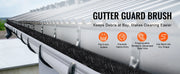 Bild in Galerie-Viewer laden, SucceBuy Gutter Brush 30 Ft Total Length 4.33 in Diameter Gutter Cleaning Tools Ground-Level Gutter Brush Leaf Guard for Gutters
