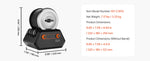 Amocart Rock Tumbler Kit Rock Polishing Kit 4 Speed Settings 9-Day Polishing Timer Stone Polishing Kit Rock Polisher