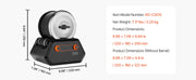 Charger l'image dans la visionneuse de galerie, Amocart Rock Tumbler Kit Rock Polishing Kit 4 Speed Settings 9-Day Polishing Timer Stone Polishing Kit Rock Polisher

