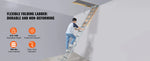 Amocart Attic Ladder Foldable 350pound  22.5" x 63" Multi-Purpose Aluminium Extension Light Fits 9.5'-12' Ceiling Heights