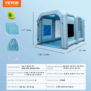 Load image into Gallery viewer, Amocart Inflatable Paint Booth with Blowers Inflatable Spray Booth Powerful Spray BoothCar Paint Tent Air Filter System
