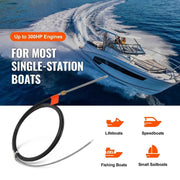 Load image into Gallery viewer, Amocart Boat Steering Cable 17 Feet Outboard Marine Rotary Steering Cable 1/2 Ton High Tensile Strength Universal Compatibility
