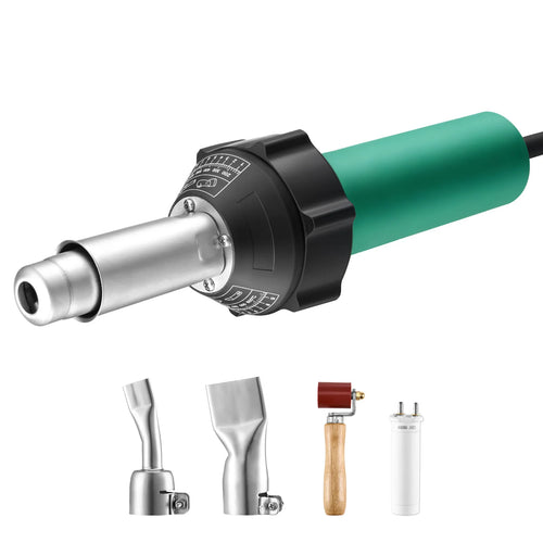 SucceBuy 1600W Plastic Welding  Hot Air Plastic Welder Pistol PVC TPO Vinyl Heat  Welding Torch Kit w/ for PP/PE/PVC Sheet
