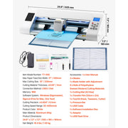 Load image into Gallery viewer, SucceBuy 12in/21in Automatic Edge Detection Vinyl Cutter Machine Design Software and Materials Compatible Multiple File Formats - AMOCART
