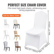 Charger l'image dans la visionneuse de galerie, SucceBuy 12-100pcs Stretch Spandex Chair Covers Universal Fitted Chair Cover Removable Washable Slipcovers for Wedding Holiday
